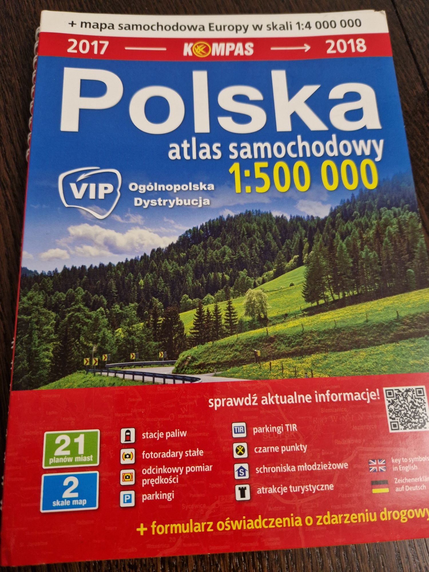 Mapy Atlas samochodowy Polska 2018