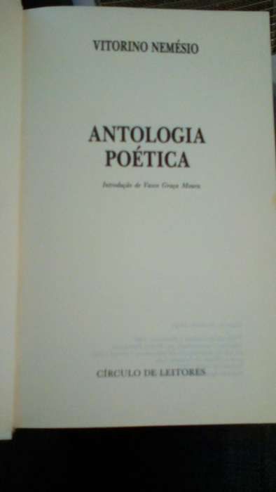 Antologia Poética de Vitorino Nemésio (introdução de Vasco Graça Moura
