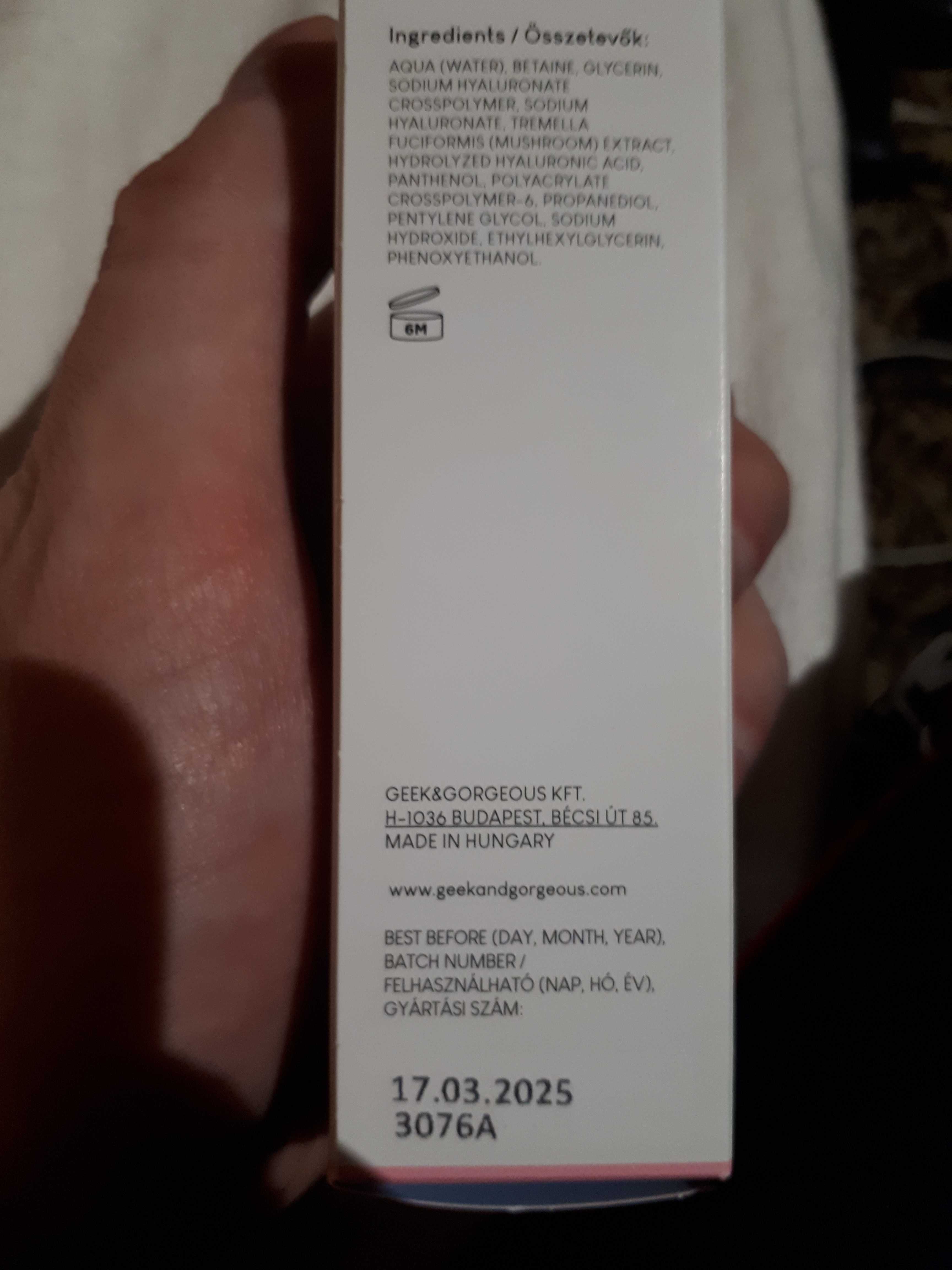 Geek & Gorgeous HA 5 Rich - serum z kwasem hialuronowym