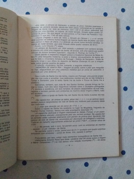 Livro sobre cidade de Tomar