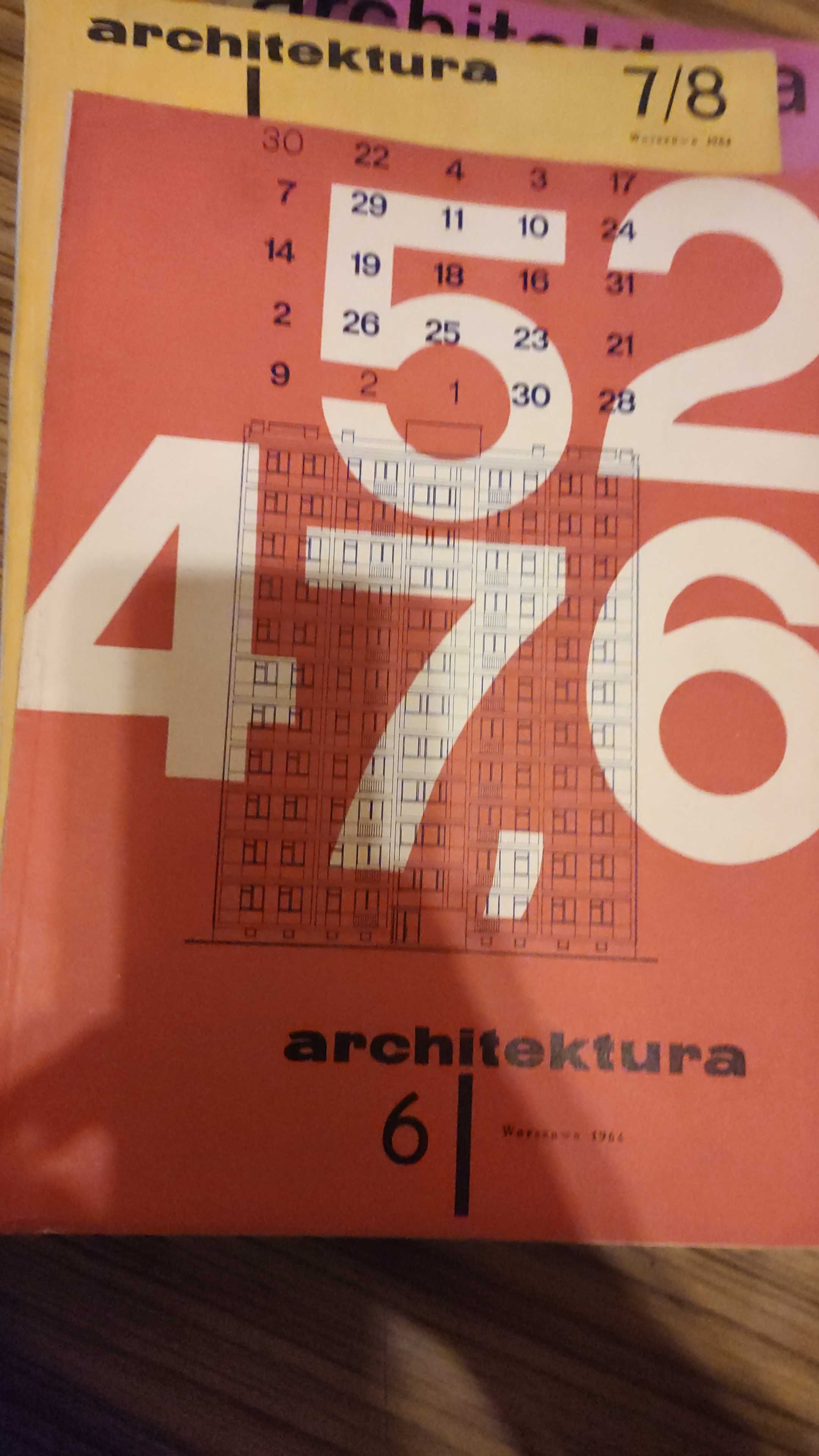 czasopismo ARCHITEKTURA 1964 - 1994 archiwalne numery - całe roczniki