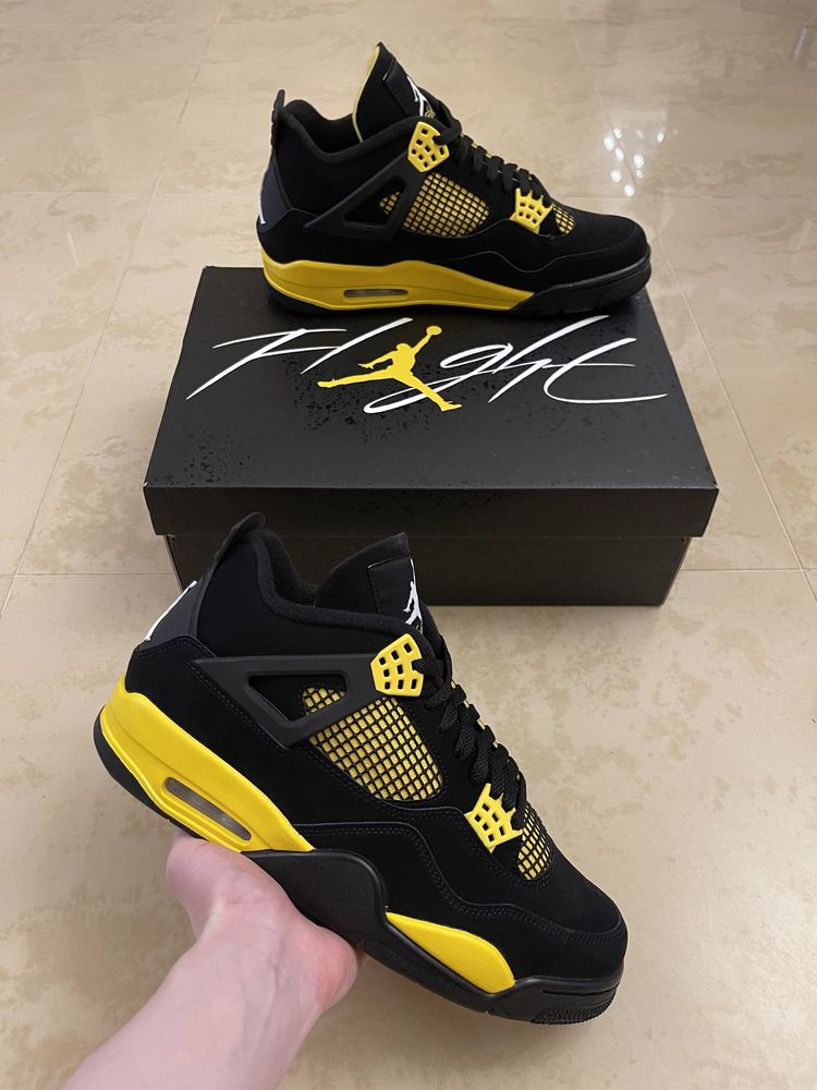 Кроссовки Jordan 4 Retro Yellow Thunder Оригинал