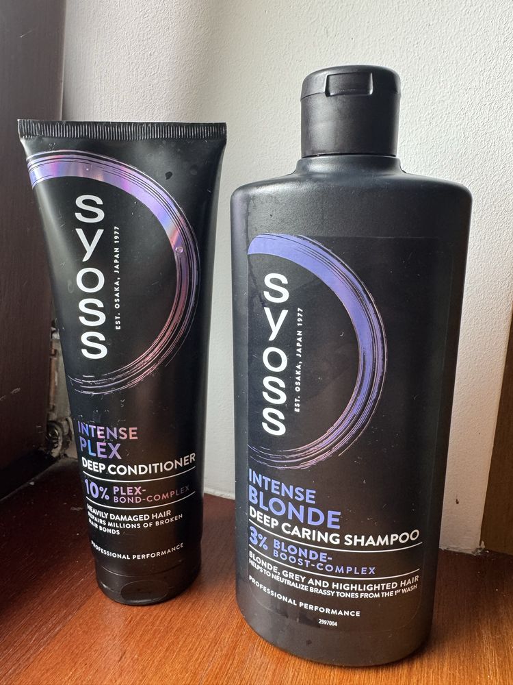 Syoss Intense Blonde + odżywka Intense Plex
