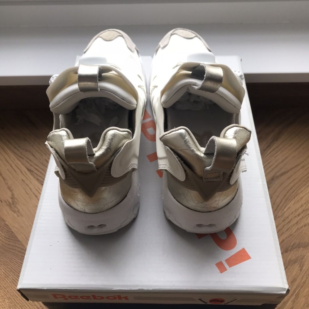 Reebok Instapump Fury White Gold WMNS US6.5 EUR37 UK4 CM23.5