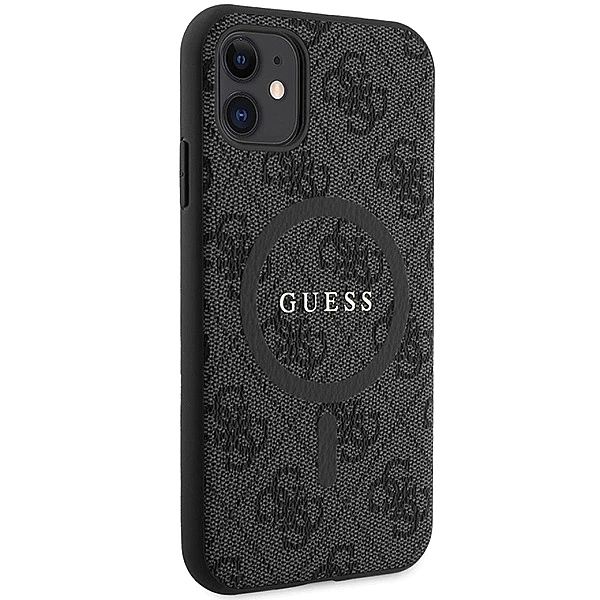 Etui Guess 4G Collection Leather Metal Logo MagSafe na iPhone 11 / XR