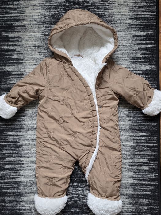 Ocieplany kombinezon dla niemowlaka, rozmiar 74