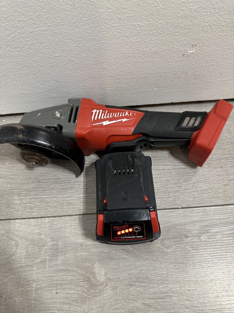 Безщіткова акум. Болгарка Milwaukee M18 CAG125XPD