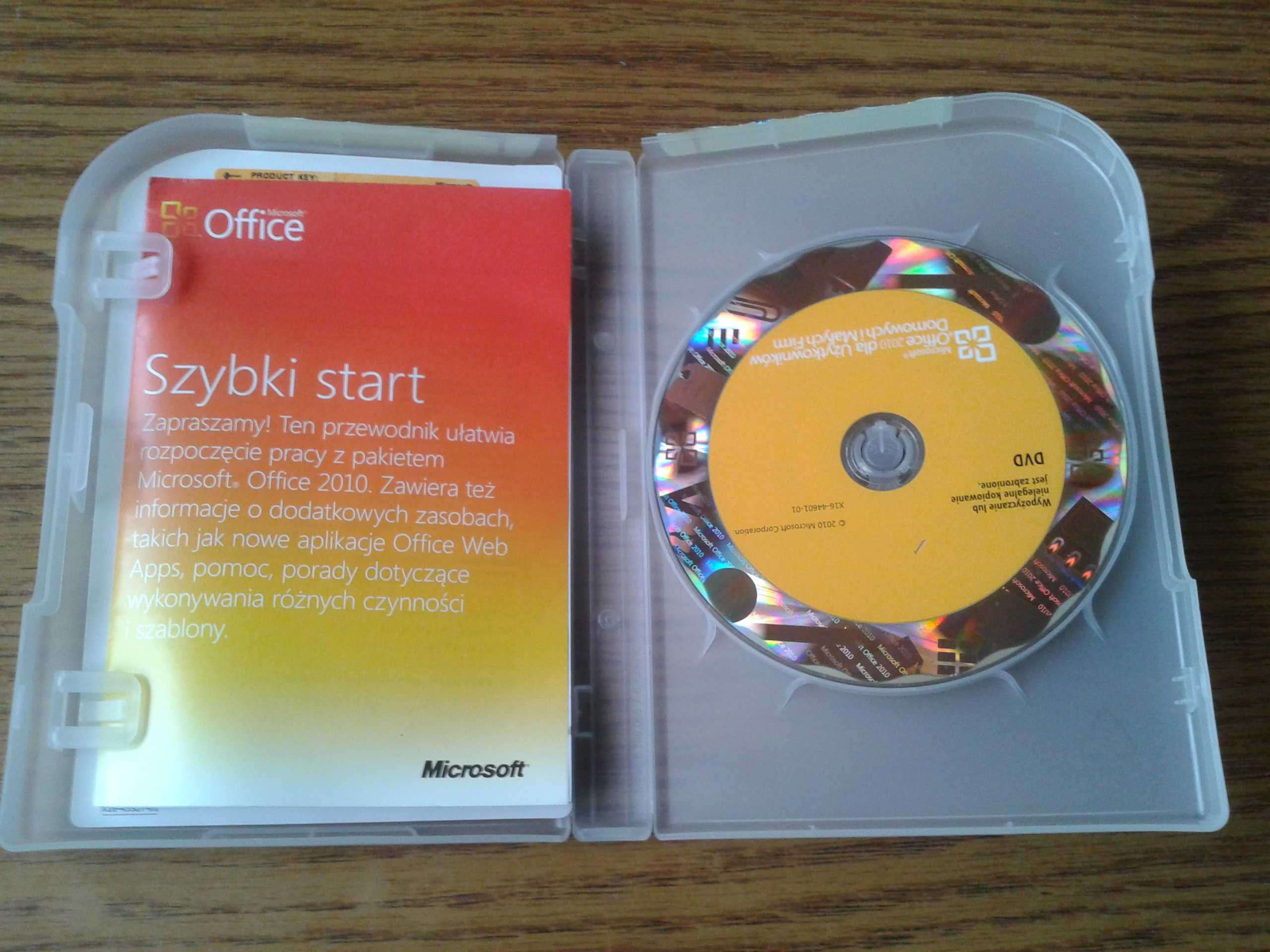 Microsoft Office 2010 dla Użytkowników Domowych i Małych Firm BOX