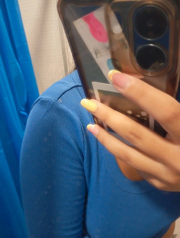 Top azul da shein