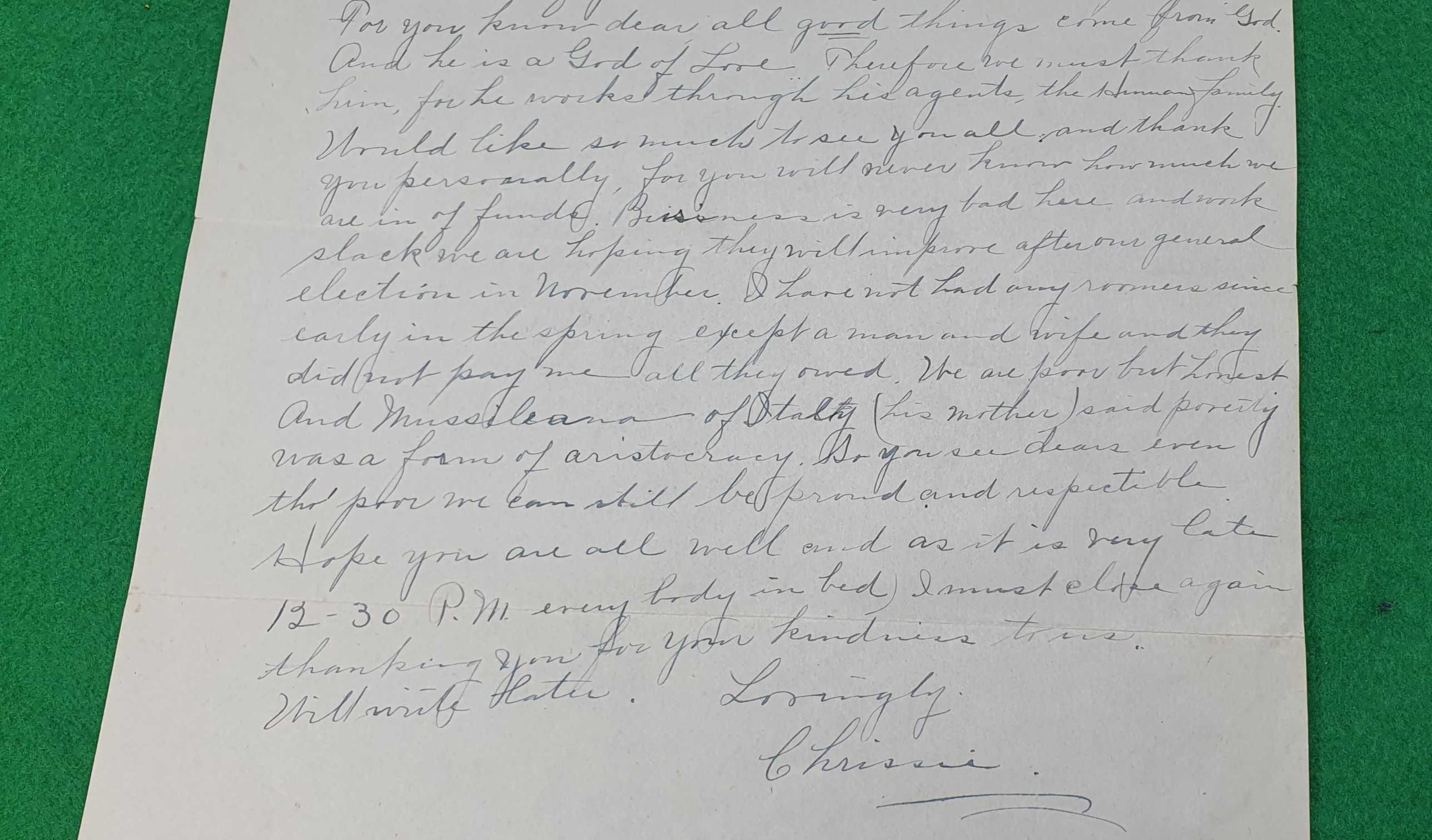 List prywatny  z USA do UK  10.1928R.