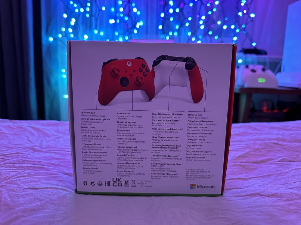 Pad XBOX Series X oryginalny Biały/Czerwony/Zielony Robot White