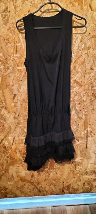 Vestido preto de cava