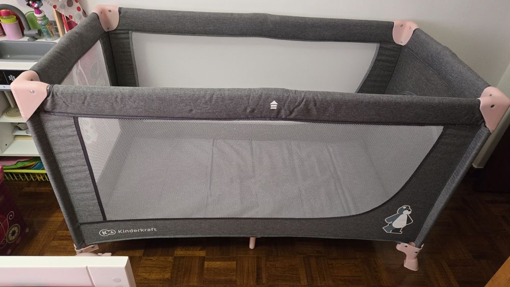Cama berço viagem com colchão, como novo
