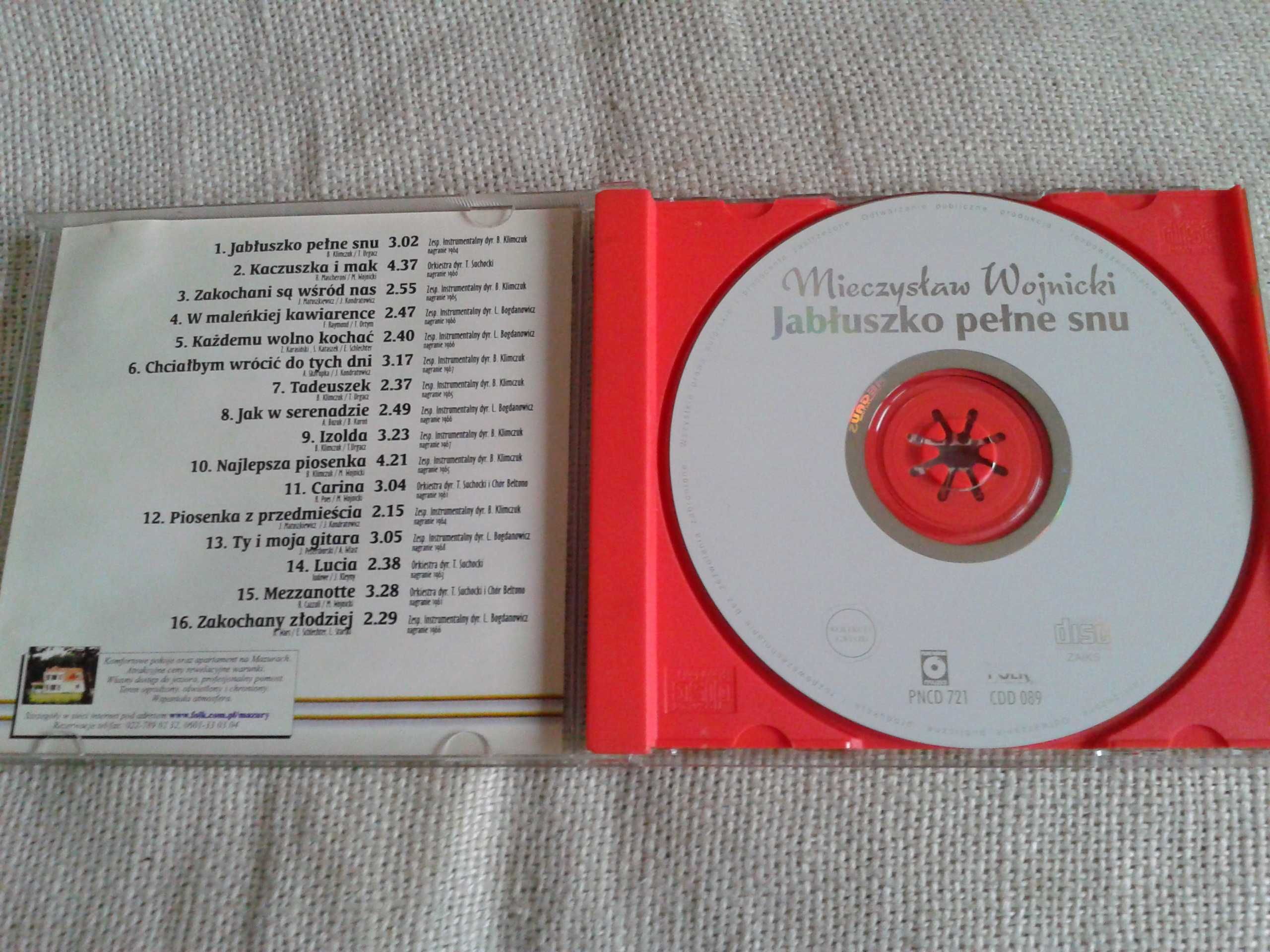 Mieczysław Wojnicki - Jabłuszko Pełne Snu   CD