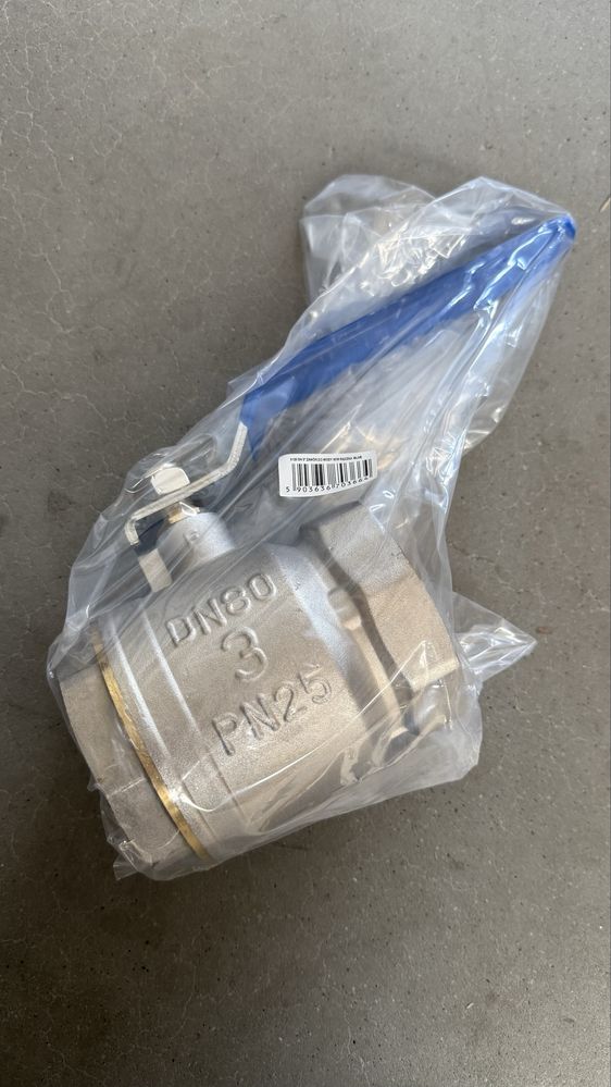 Zawór 3 cale  zawór kulowy dn80 3”