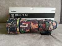Obiektyw Sigma 150-600 F5-6.3 DG Cannon + USB DOCK + konwerter mc11