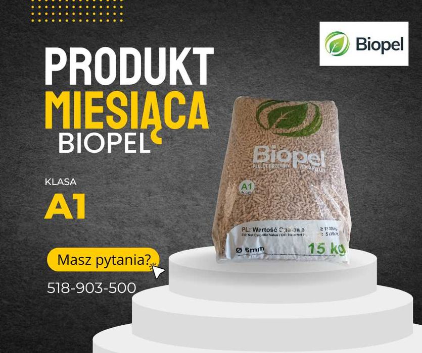 Pelet certyfikowany produkt od producenta Pelet Biopel sosnowy drzewny