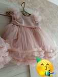 Sukienka typu WOW r.80 tiul