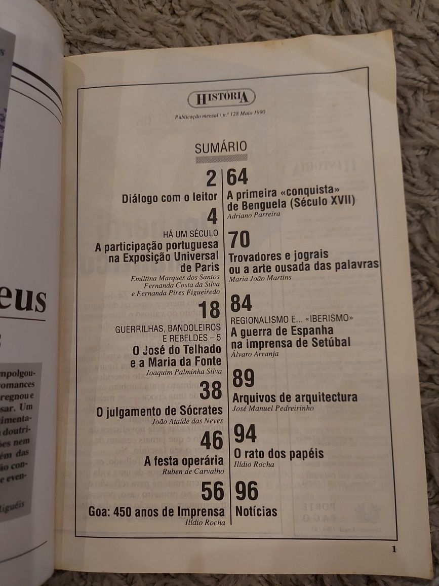 Revista Historia n° 128   - Maio de 1990