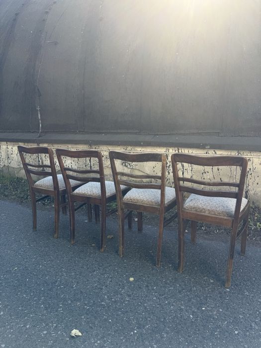 Krzesła Art Deco – komplet 4 sztuki, do renowacji