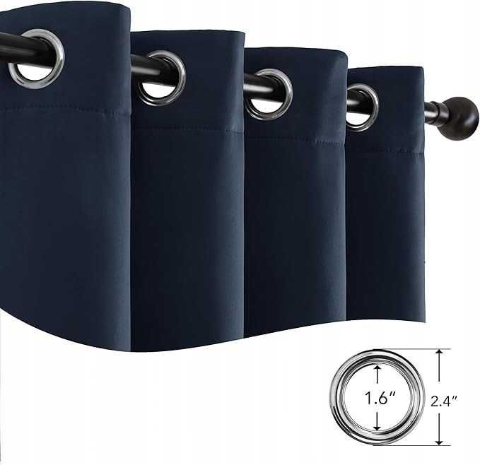 Deconovo 100% Zasłony Zaciemniające Gruba Kurtyna Ochrona Przed Zimnem