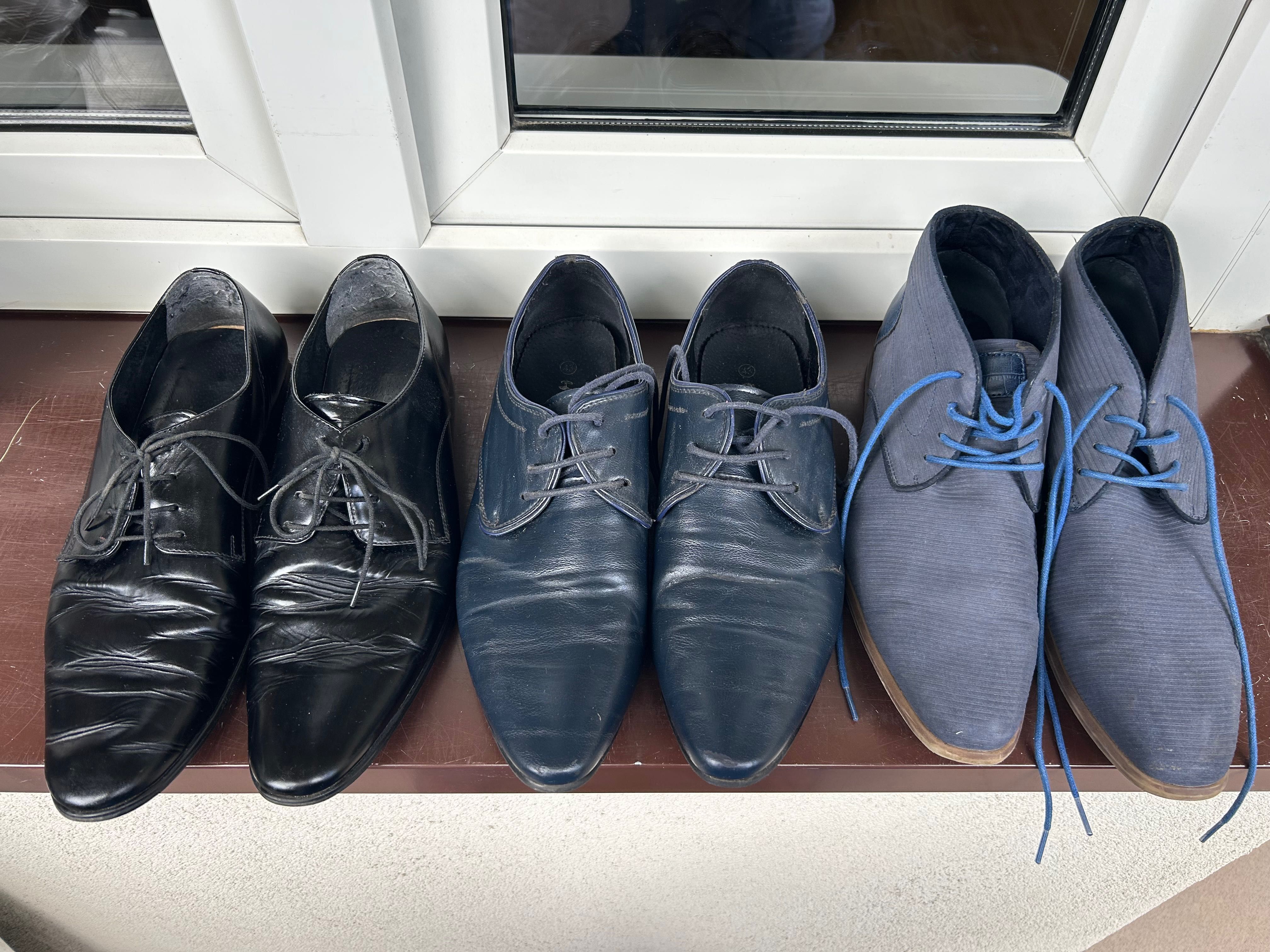 Buty wizytowe niebieskie roz.43