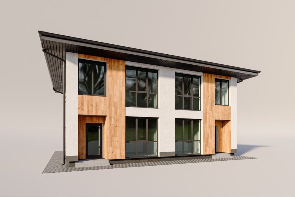 Продам дуплекс с. Гатне 5 хв від Києва!  92м2 Газ, електритика,