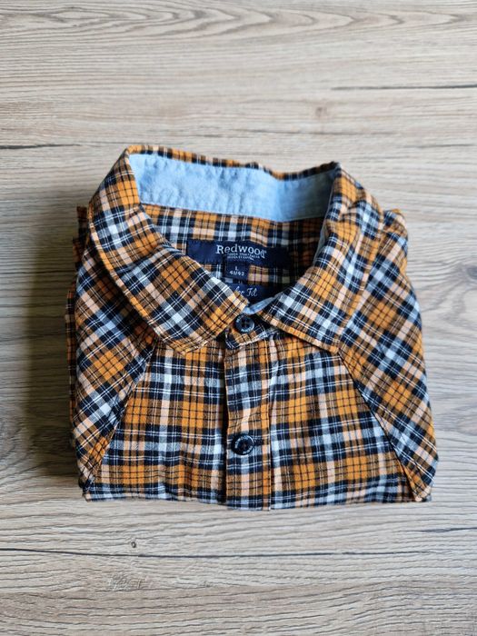 Koszula męska z krótkim rękawem | Redwood | Rozmiar L