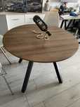Stół do jadali w stylu loft okragly, wytrzymaly 100cm