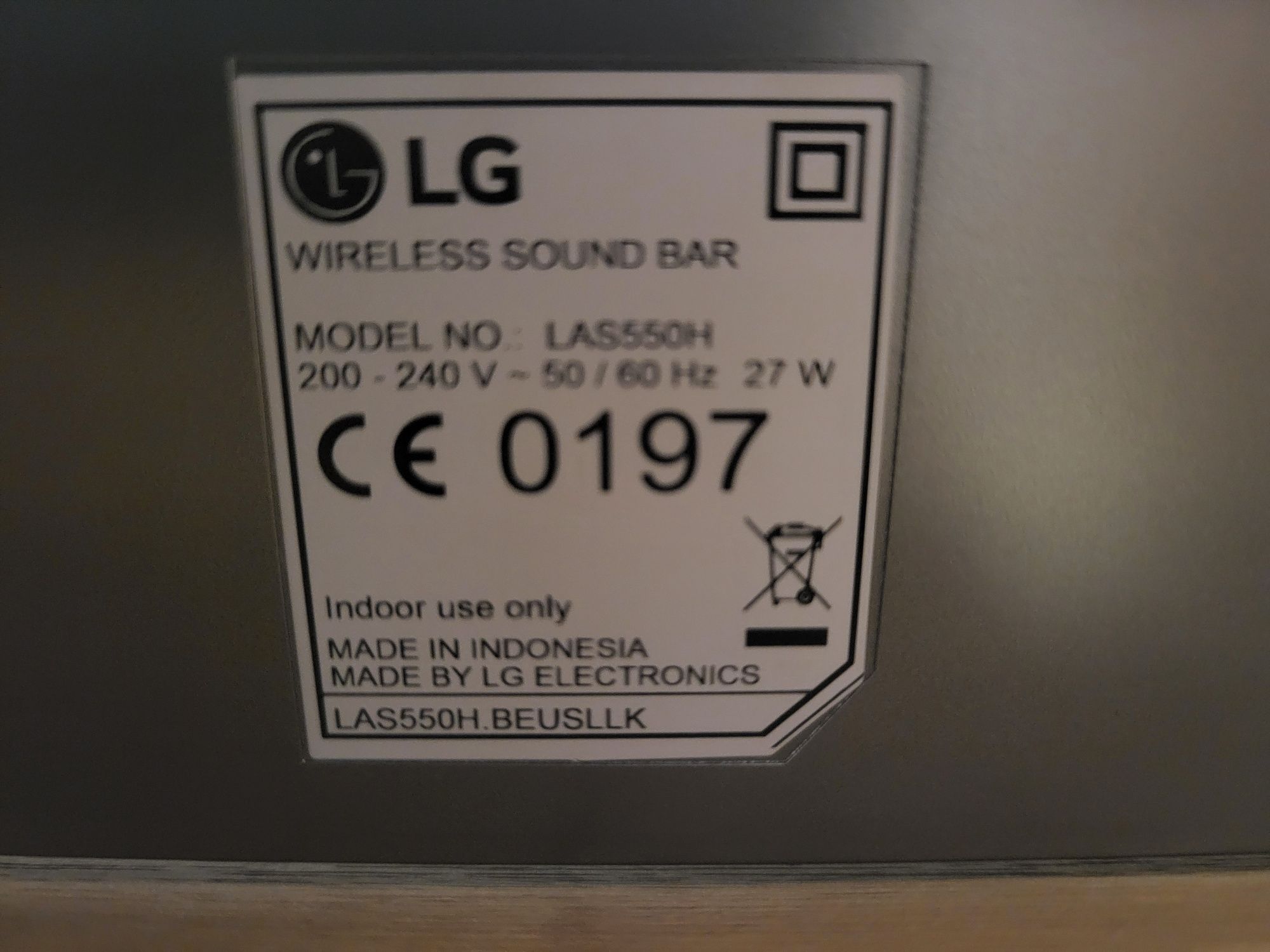 Soundbar LG, stan idealny