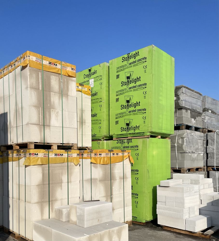 Газобетон/газоблок/піноблок Стоунлайт