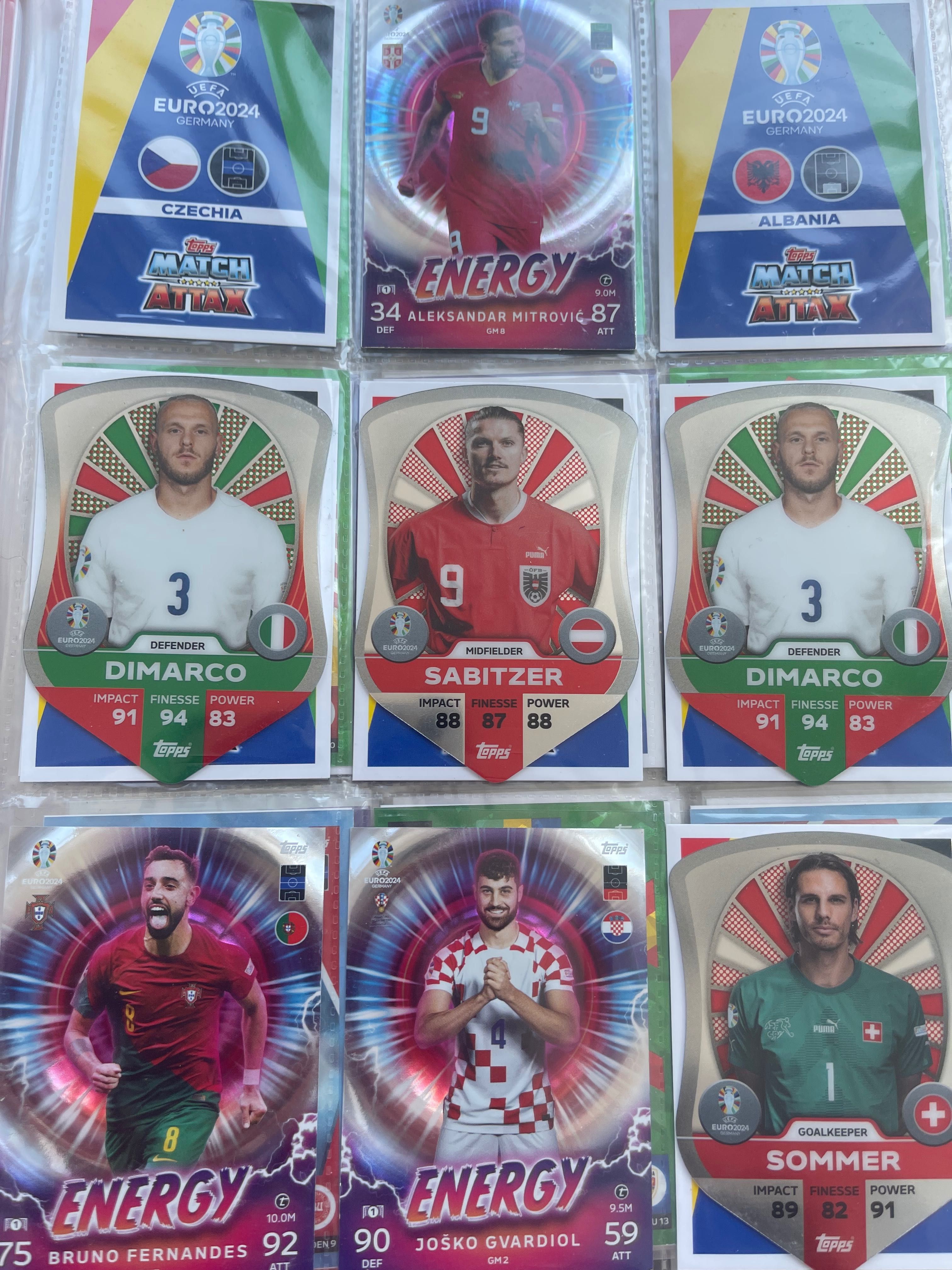 Cartas Match Attax Euro 2024