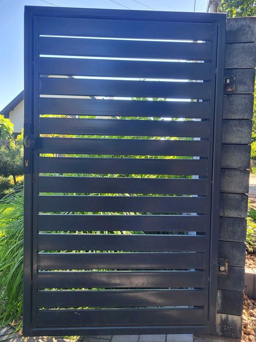 Ogrodzenie + brama przesuwna + furtka (używane)