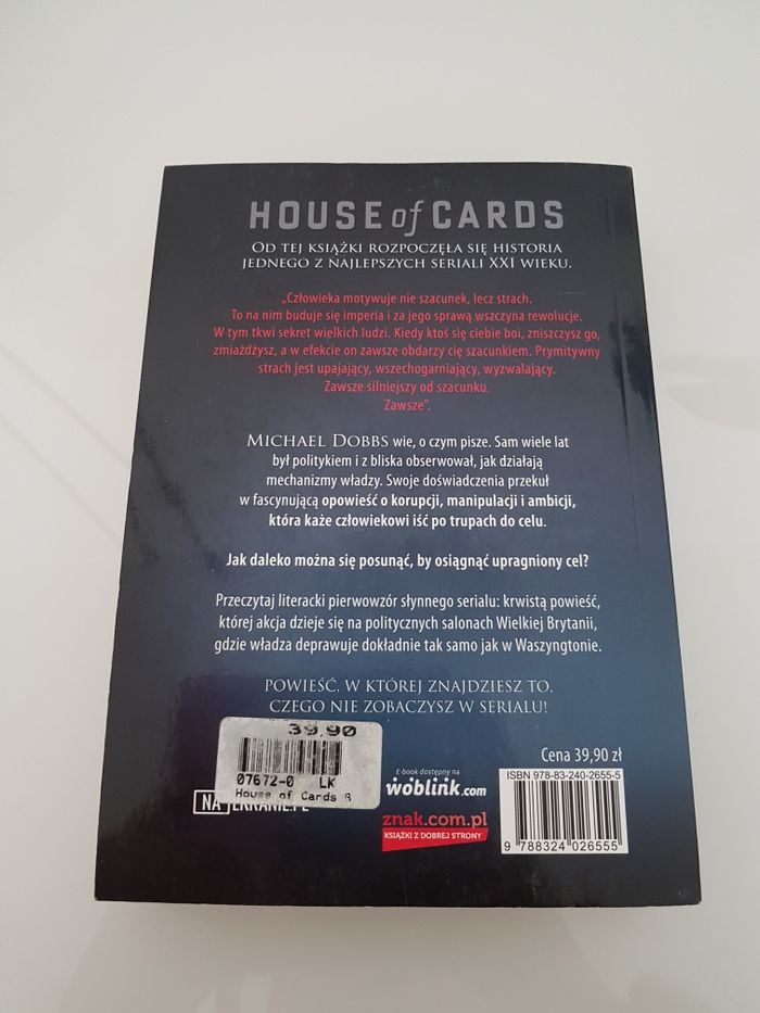 Książka house of cards dobbs