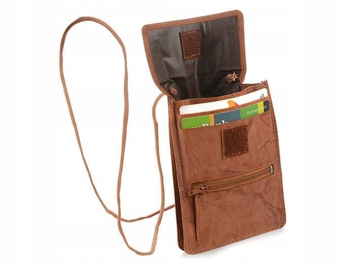 ETUI saszetka PASZPORTÓWKA na szyję dokumenty D78