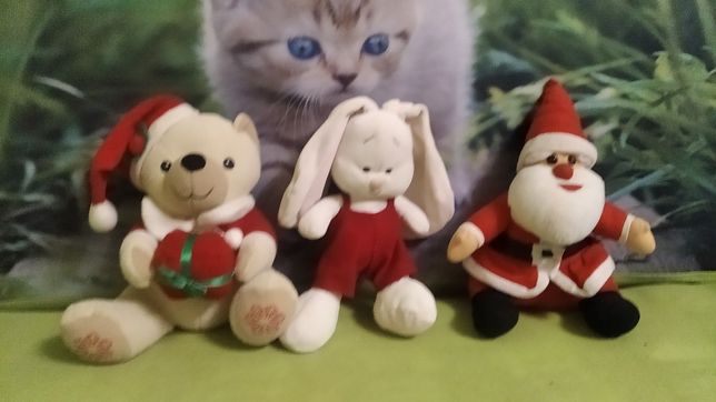 Мягкие новогодние игрушки, символ года кролик, зайка))