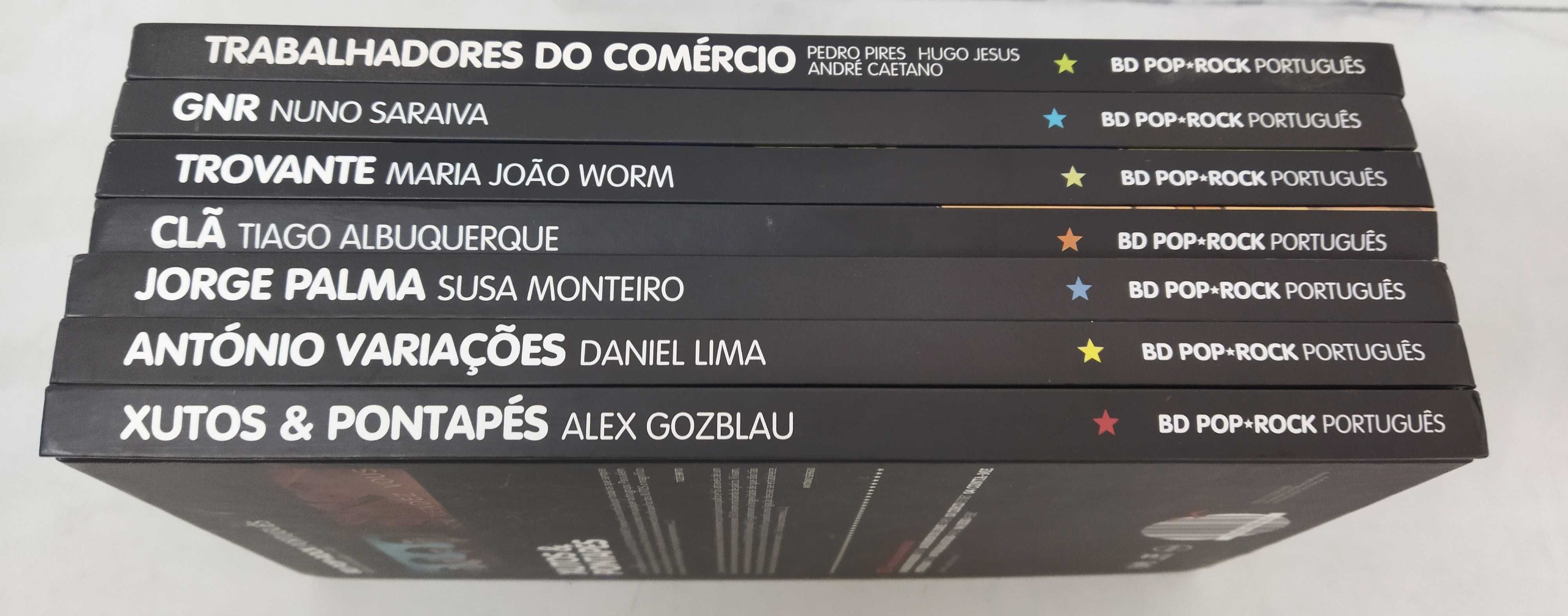 Lote CD+LIVRO BD Pop-Rock Português  7 Volumes