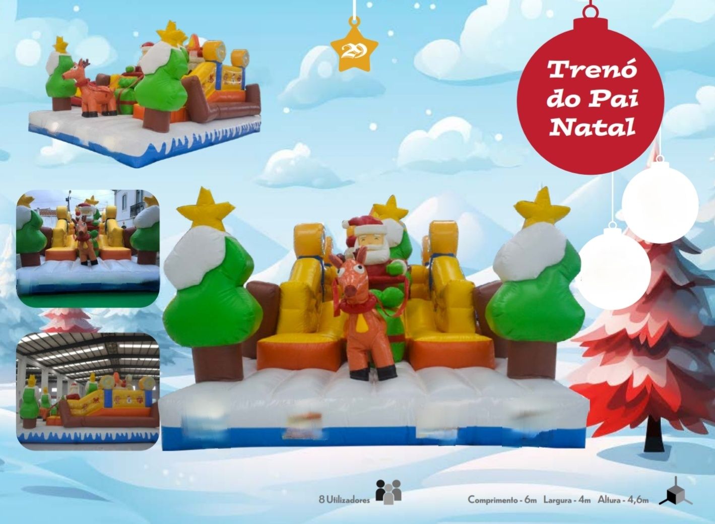 Insufláveis Temática Natal