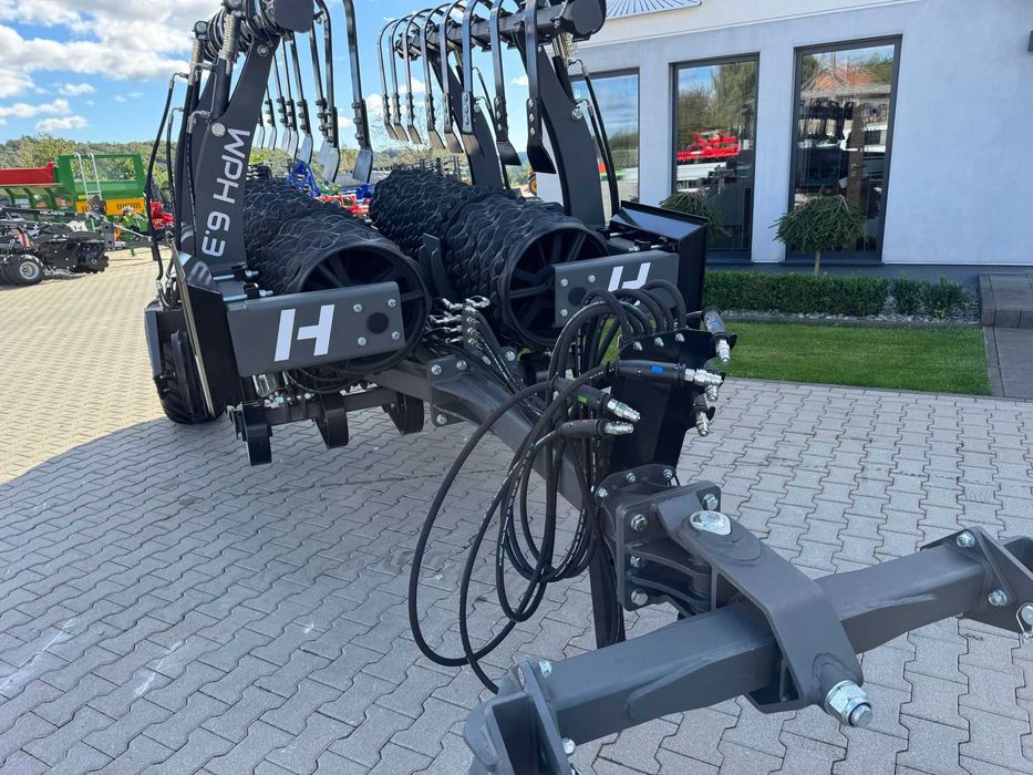 Wały posiewne Helagro 6,3 m / 530 mm + włóka hydrauliczna