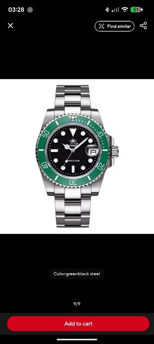 Relógio de mergulho Addisdive à Prova de Água 200M