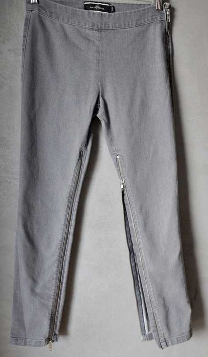 Rockowe jegginsy by Malene Birger zamki zip szare 27/32