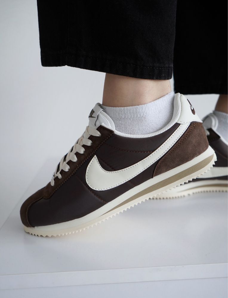 Nike Cortez Brown Cacao Wow Green Pink  Найк Кортез Женские