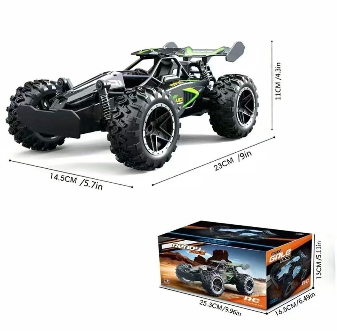 Samochód zdalnie sterowany 1/18 HotDeer Desert Buggy