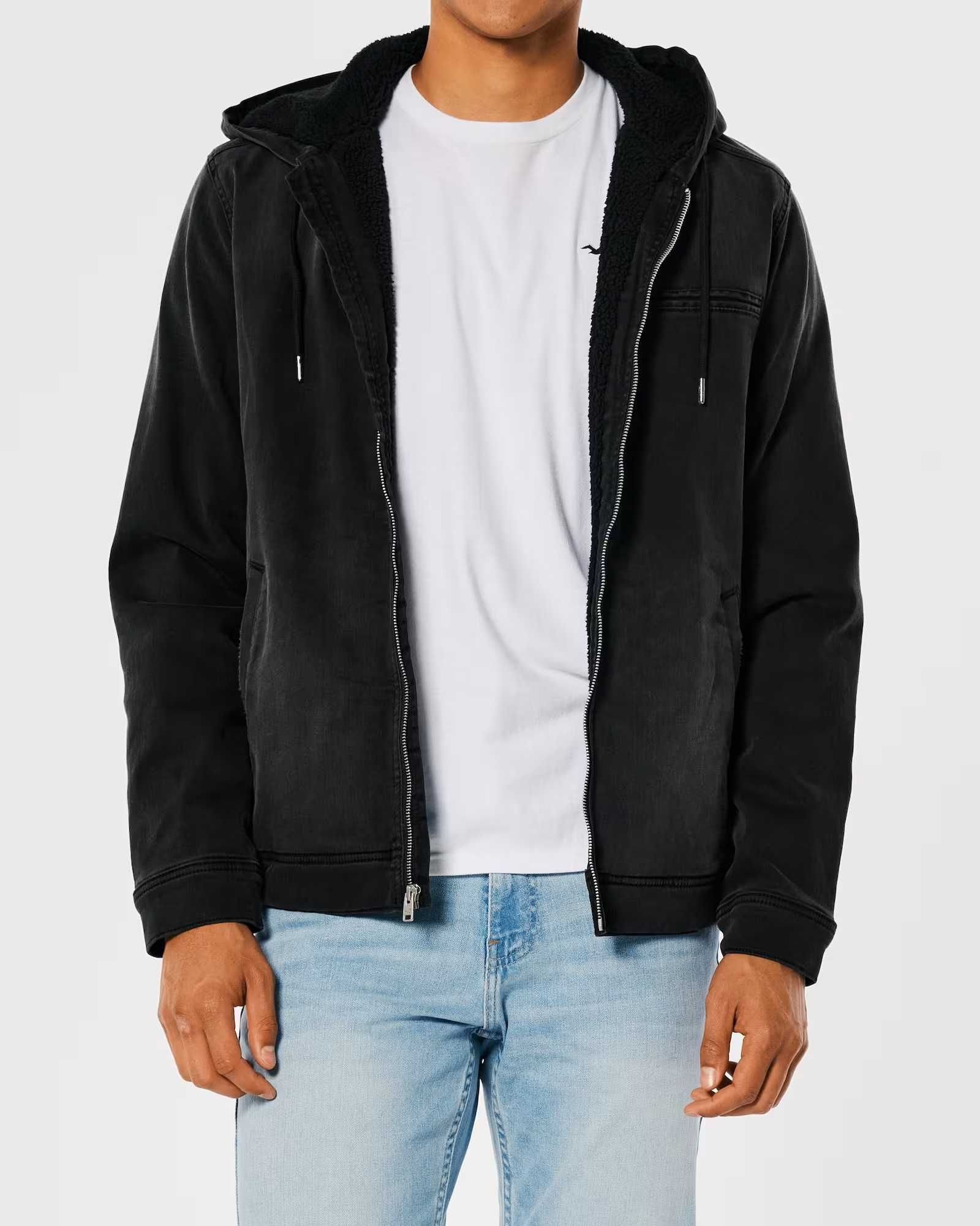Куртка Hollister Abercrombie & Fitch на подкладке из шерпы (L,XL,XXL)