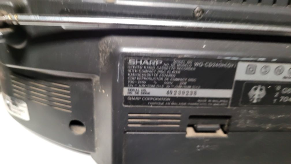 Stary Radiomagnetofon sharp wq-cd24OH