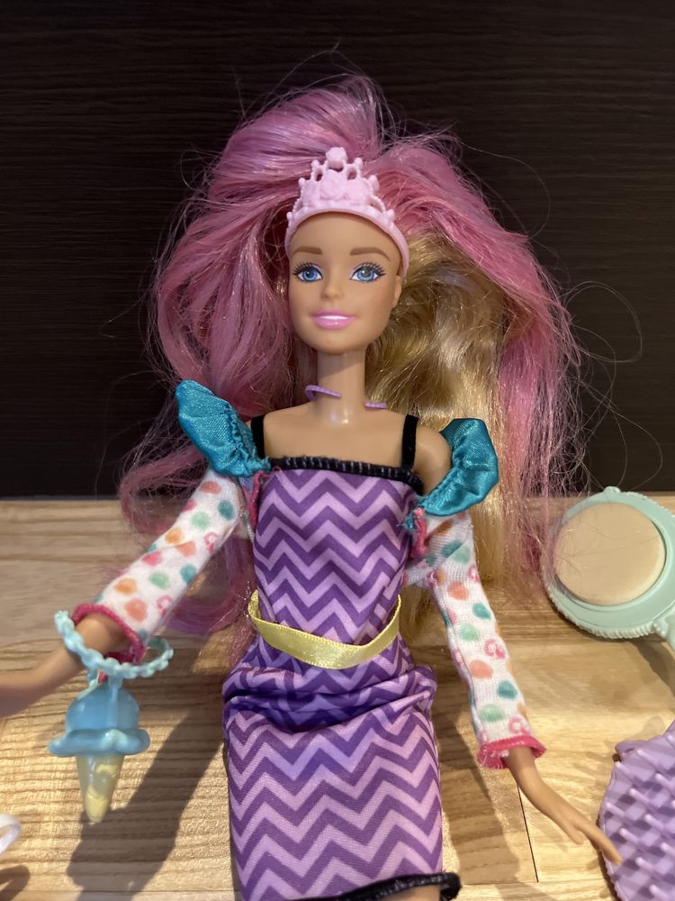 Barbie wlosy zmieniające kolor/ zestaw