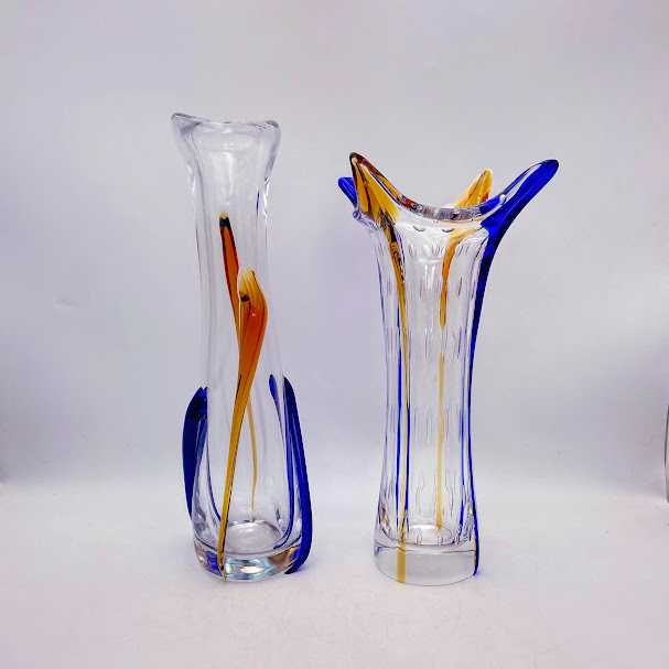 Wazon czeskie szkło Karel Zemek Egermann nowoczesny design