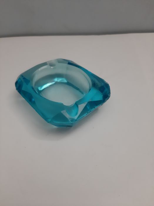 Stara kryształowa popielniczka z czasów PRL (Pamiątka)