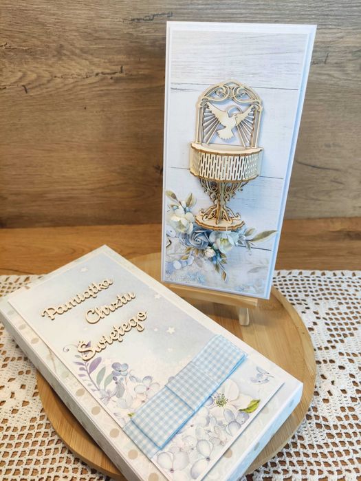 Pamiątka - Kartka na Chrzest w pudełku