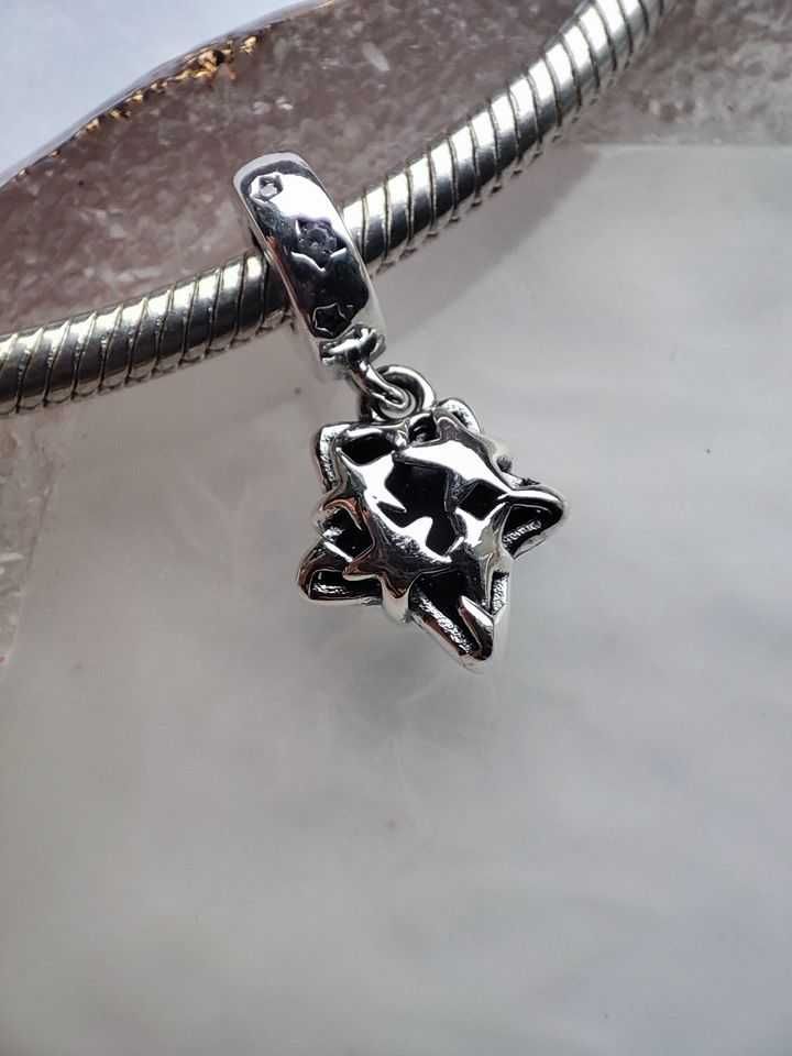 charms zawieszka srebro 925 niebiańska kosmiczna gwiazda